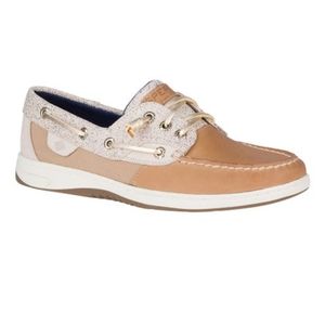 NWoB Sperry Top Sider Rosefish sparkle boat shoes